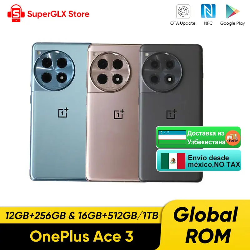 Смартфон OnePlus ace 3 12/256ГБ 16/512ГБ 16/1ТБ global
