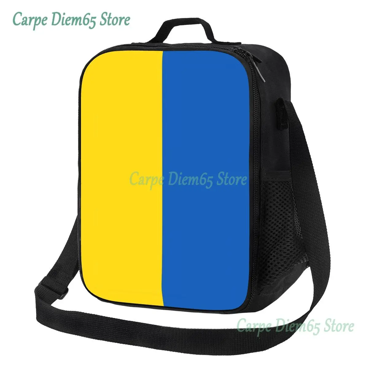 

Flag Of Ukraine Insulated Lunch Tote Bag for Women Portable Thermal Cooler Food Lunch Box Work School Travel