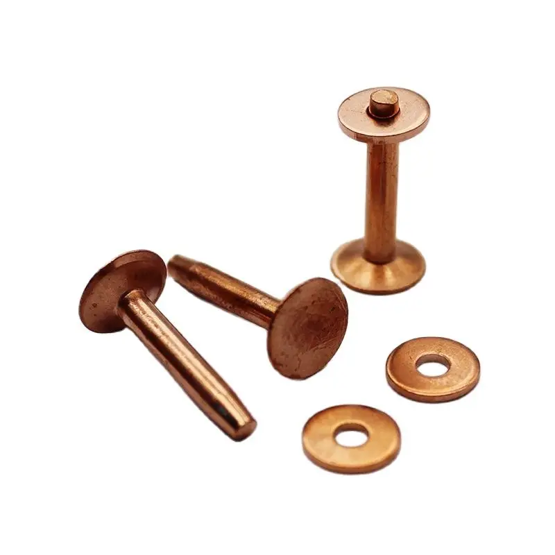 

10pcs 9x12mm Copper Hose Saddlers Rivets With Washers