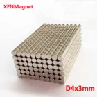 Мощный магнит 4x3, небольшие круглые магниты NdFeB, супермощный магнит 4 мм x 3 мм, редкоземельный неодимовый магнит, поисковые магниты
