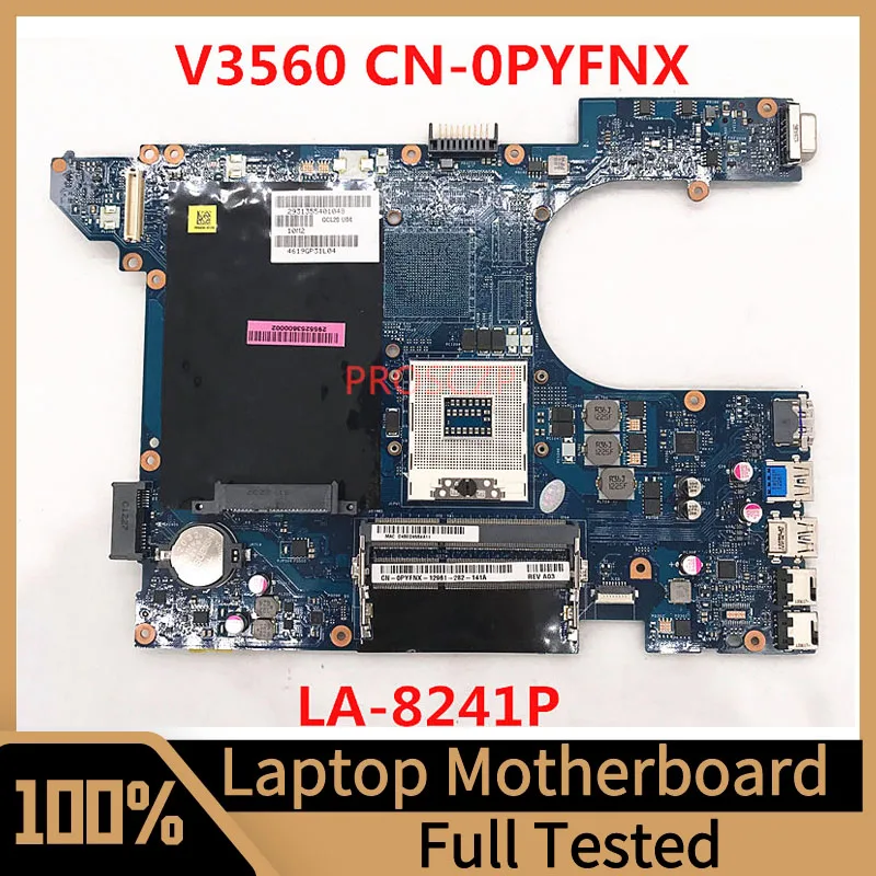 Материнская плата CN-0PYFNX 0PYFNX для DELL 3560 V3560, материнская плата для ноутбука QCL00 LA-8241P W/ Intel SLJ8C HM77 100%, полностью протестирована