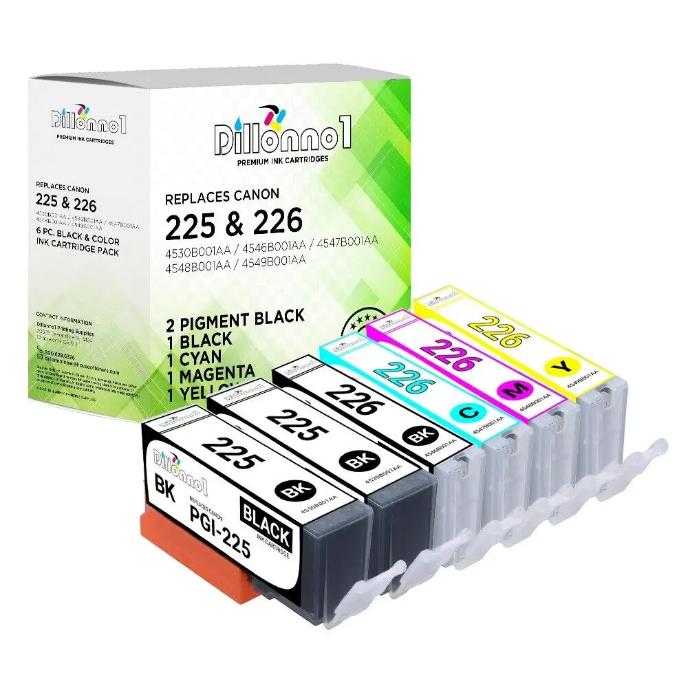 

6-PK PGI-225 CLI-226 PGI225 CLI 226 For Canon Pixma IP