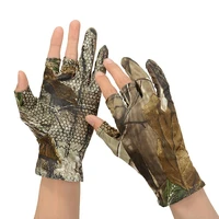 uv protection fishing gloves for men breathable 3 cut fingers carp fishing gloves anti slip fly fishing finger protector
