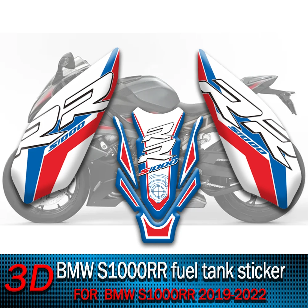 

For BMW S1000RR S 1000 RR Sticker Protector s1000rr Fuel Tank Pad Knee Decal Motorcycle Fairing Reflective 2019 2020 2021 2022