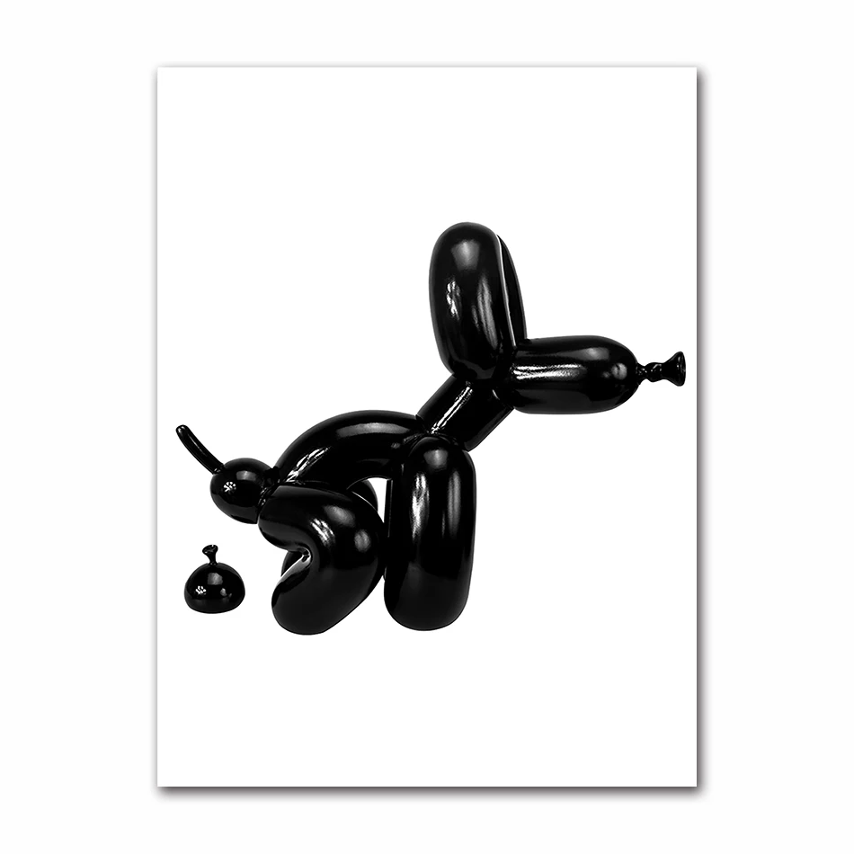 

Плакаты для стены, украшение дома, современное искусство, картина, картина, воздушный шар, принт собаки, современный постер, настенный знак для ванной комнаты, туалета