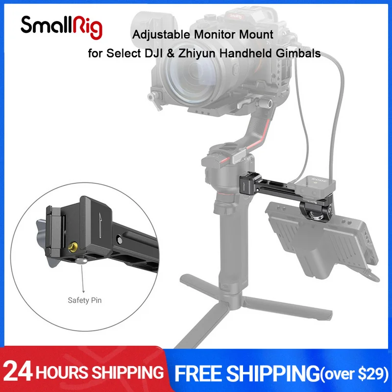 

Крепление для монитора SmallRig, наклон 180 °, для DJI Ronin-S/Ronin-SC/Zhiyun Crane 3/Crane 3S/Weebill Lab/Weebill-S Screen EVF, 2386