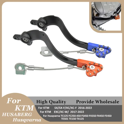 Для мотоцикла KTM Husqvarna с ЧПУ, задний ножной тормозной рычаг, педаль Saver TC TE FC FE FS FX 125 150 250 450 501, эндуро-байк для грязи