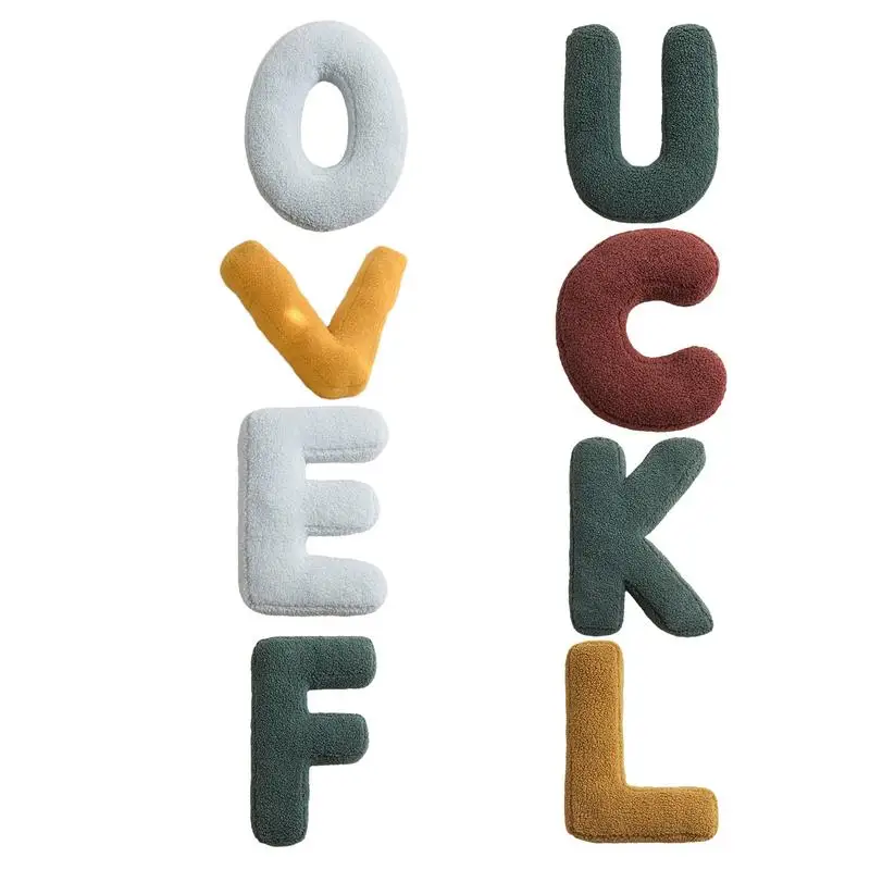 Мягкая подушка для дивана полностью заполненные подушки с буквами удобная и