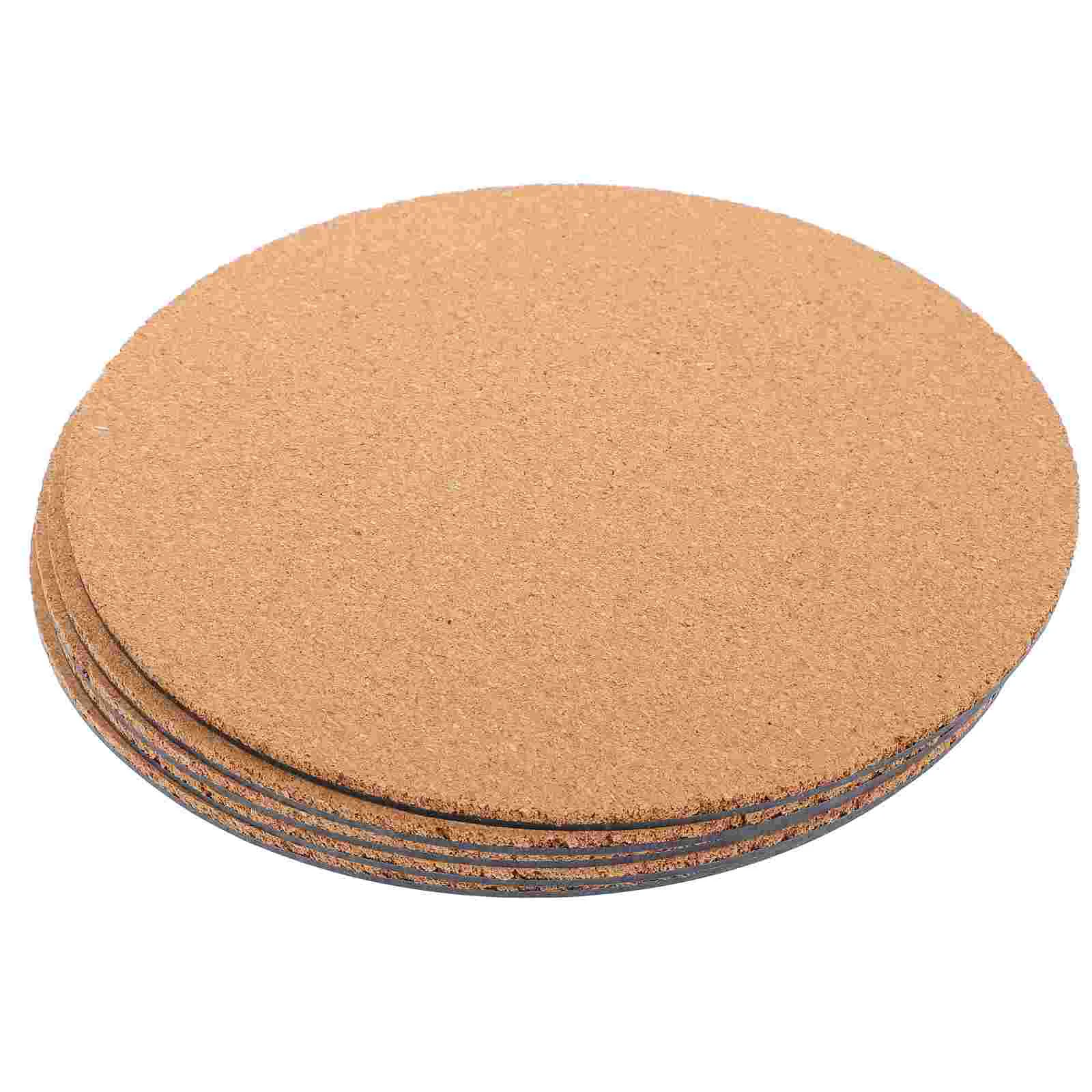 

5Pcs Cork Plants Pot Mats Flowerpots Cork Bottom Mats Cork Planter Pads Coasters
