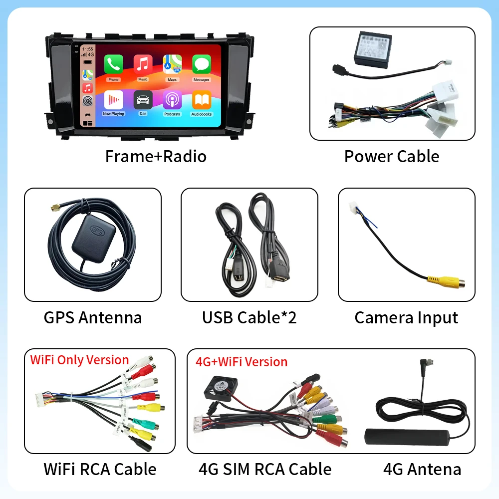 Автомагнитола Android 16 для Nissan Teana 3 Altima 5 L33 2013-2018, стереосистема Qualcomm, DVD, 5G WIFI, мультимедийное головное устройство, 4G LTE, GPS, DSP (art.: 3920dcada8326) - 3920dcada8326