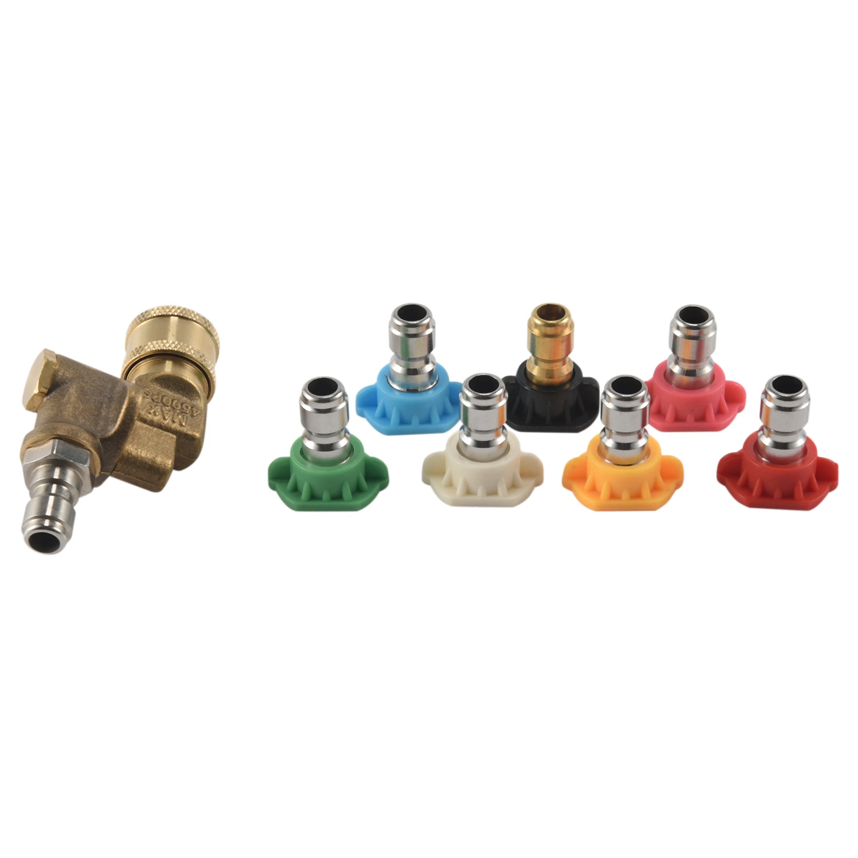 

Pressure Washer Accessories Kit, 180 Degree Coupler,7 Spray Nozzle