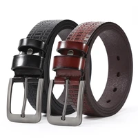 tpu leather for men high quality silver buckle jeans belt casual belts business belt waistband