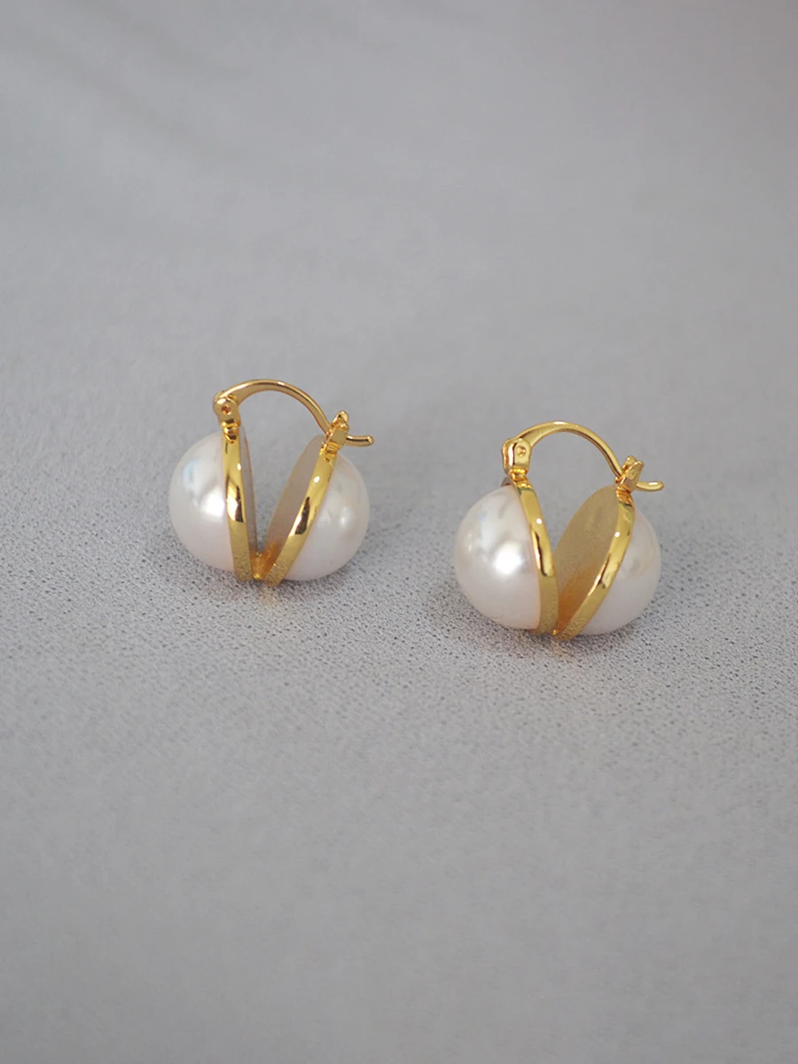 Высококачественные легкие роскошные серьги-гвоздики с французским вырезом