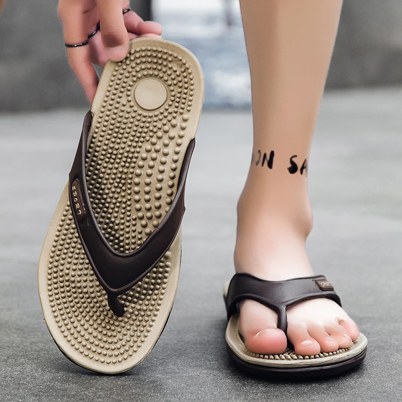 Мужские шлепанцы летние сандалии для дома и улицы 2024