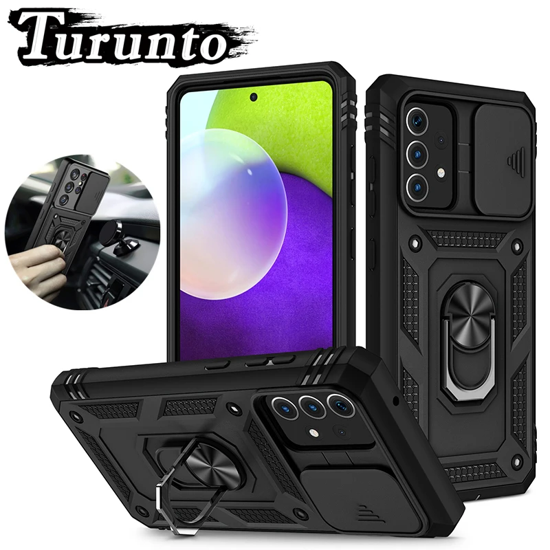 

Slide Camera Lens Case for Samsung Galaxy A72 A71 A52 A51 A42 A32 A22 A13 A12 A03S A02S 5G Military Grade Bumpers Armor Cover