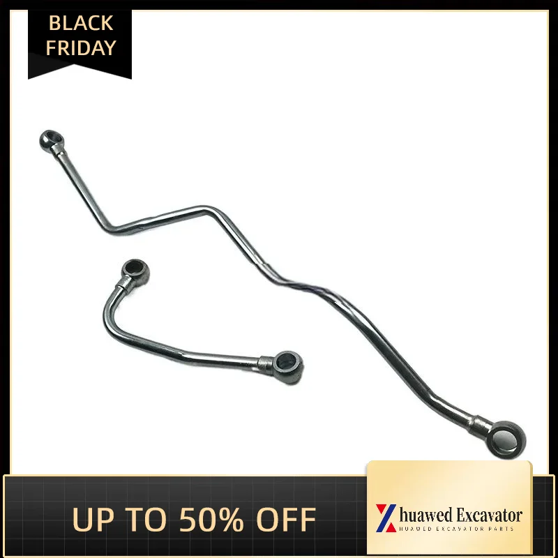 

For Kobelco Excavator Accessories Sk200 210 250 260-8 J05e Engine Turbocharger Return Water Pipe Inlet Pipe Excavator Parts