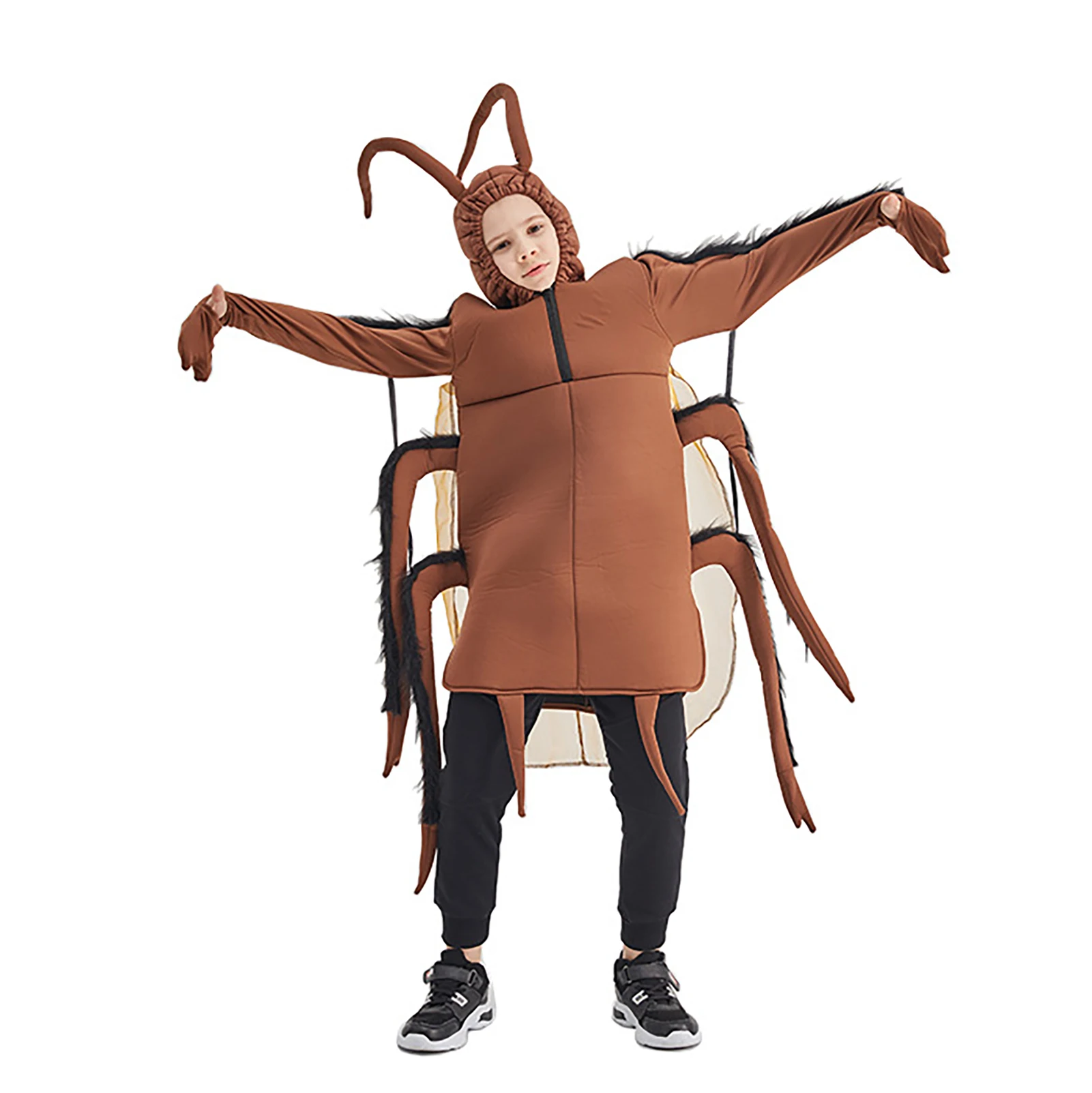 

Cockroach Costume For Kids Halloween Cosplay Funny Costumes Party Role Play Pretend Masquerade Dress Up Accessories Gross Outfit