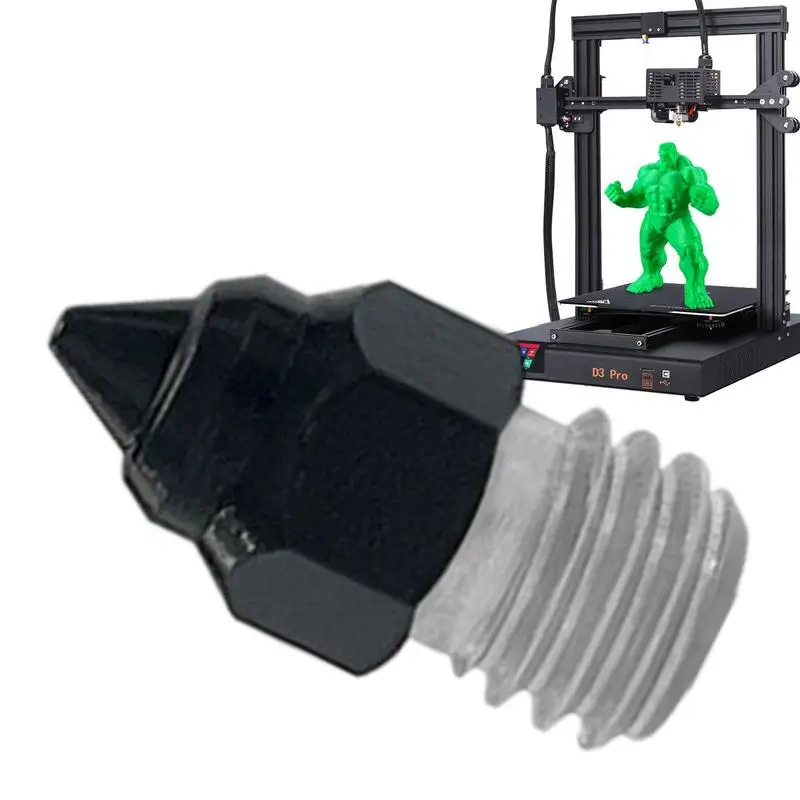 

Форсунка для 3D-принтера, хромированная медная форсунка, форсунки для экструдера, хорошая износостойкость с хромовым покрытием для большинства 3D принтеров