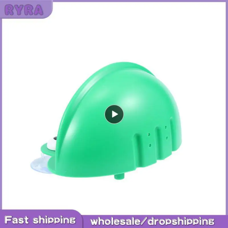 

Bathroom Accessory Soapbox Soap Dish Holder Kitchen Durable with Suction Cups Frogs Shaped ABS Soap Case Household