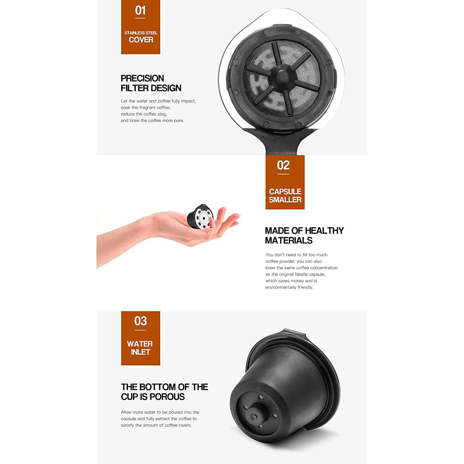 Рисунок 6 - фильтры для кофе Nespresso из нержавеющей стали