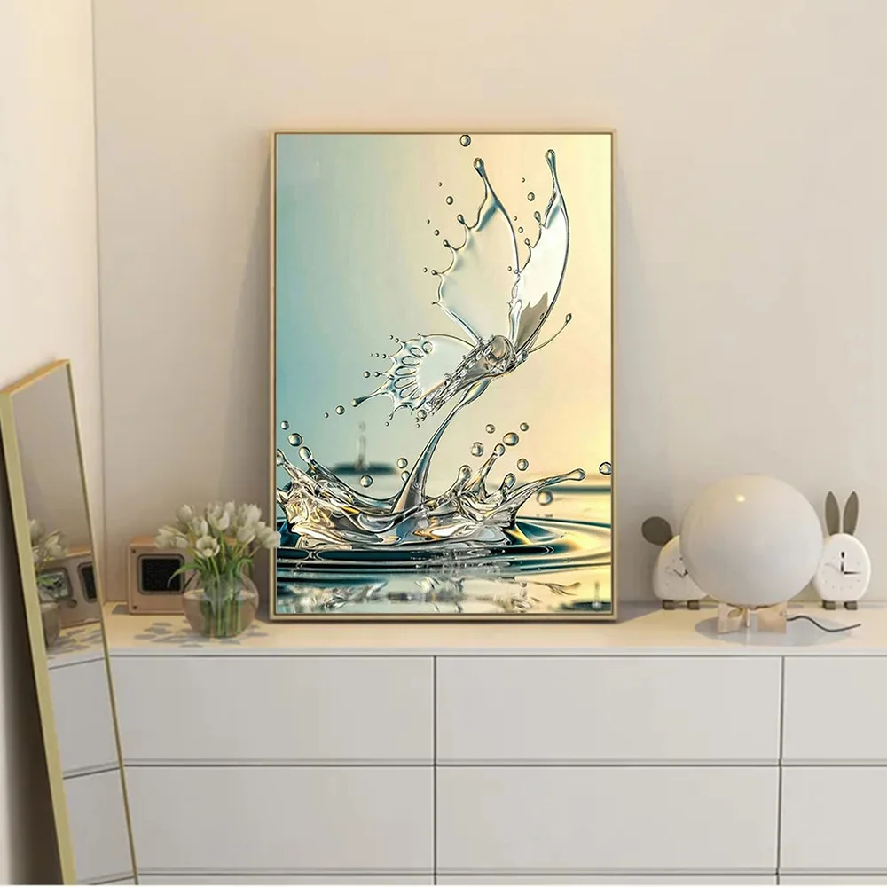 

5D алмазная живопись Капли воды Искусство Стразы мозаика набор Сделай Сам Полный алмаз украшение для дома спальни картина подарок