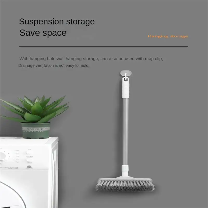 

Increase The Fan-shaped Brush Head Cleaning Brush Lengthening Floor Wiper Hard Brush Brush Free Telescopic Flexible Multi-use