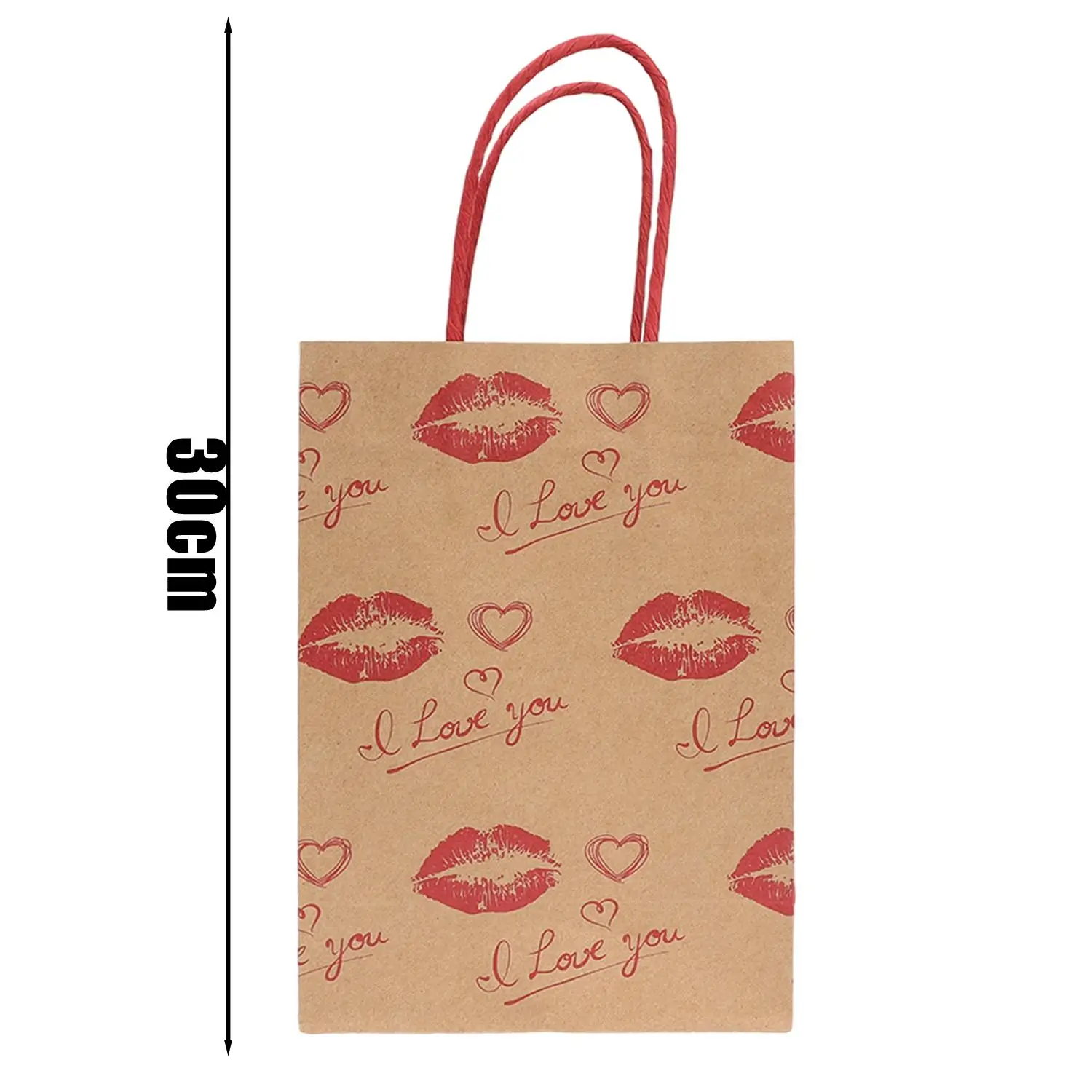 

Подарочные сумки из крафт-бумаги в форме сердца