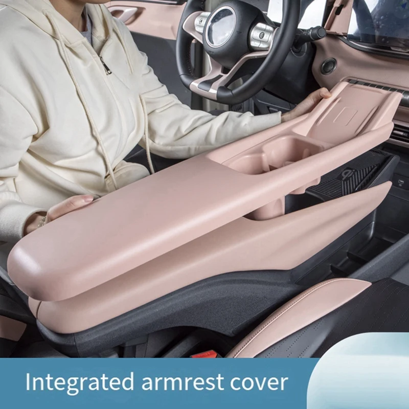 Car Center Armrest Panel Cup Holder Storage Box Decorative Trim Covers For BYD Dolphin Mini / Seagull