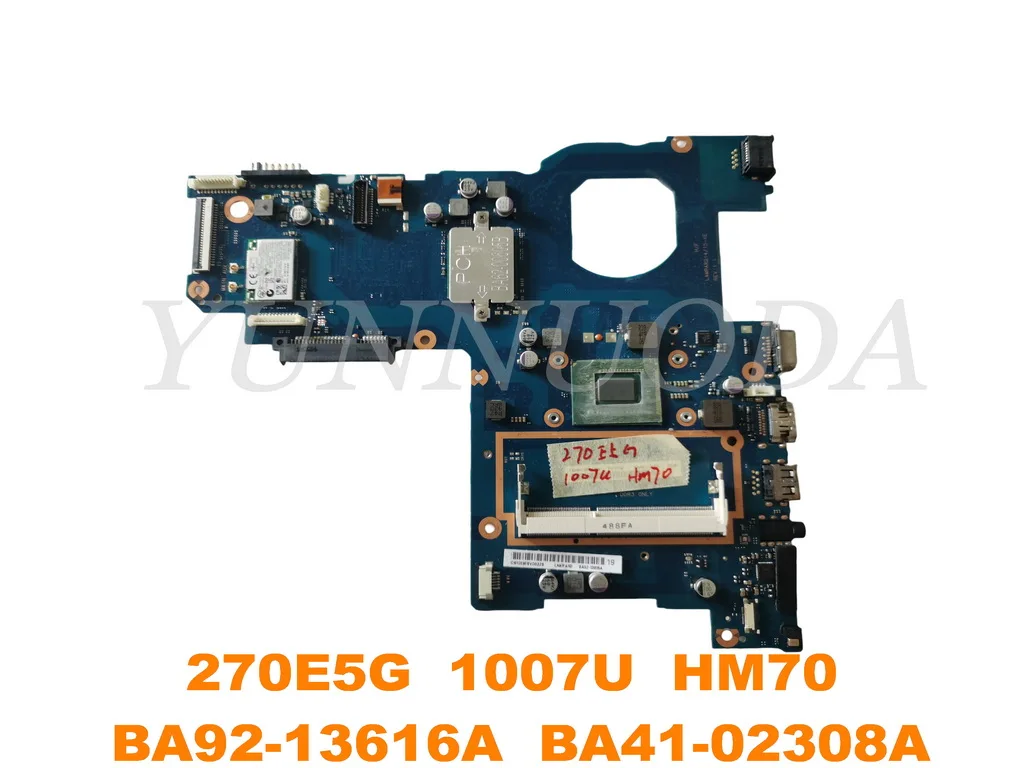 Original for Samsung NP 270E5G 270E5U NP270E5E Laptop motherboard  1007U  HM70  BA92-13616A  BA41-02308A  tested good free shipp