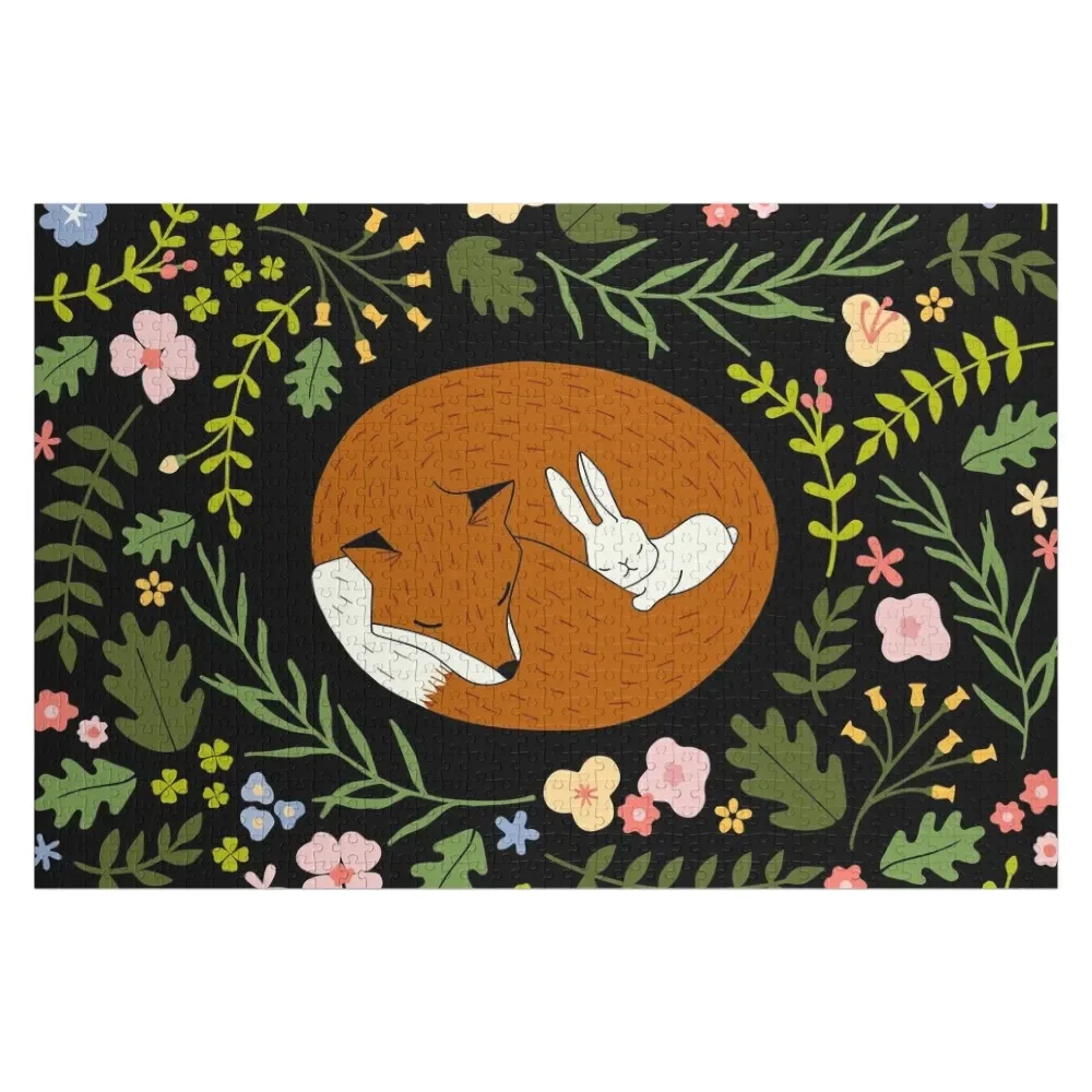 Пазл Friendship Fox-Rabbit_BgBlack новые игрушки для детей 2022 с персонализированной