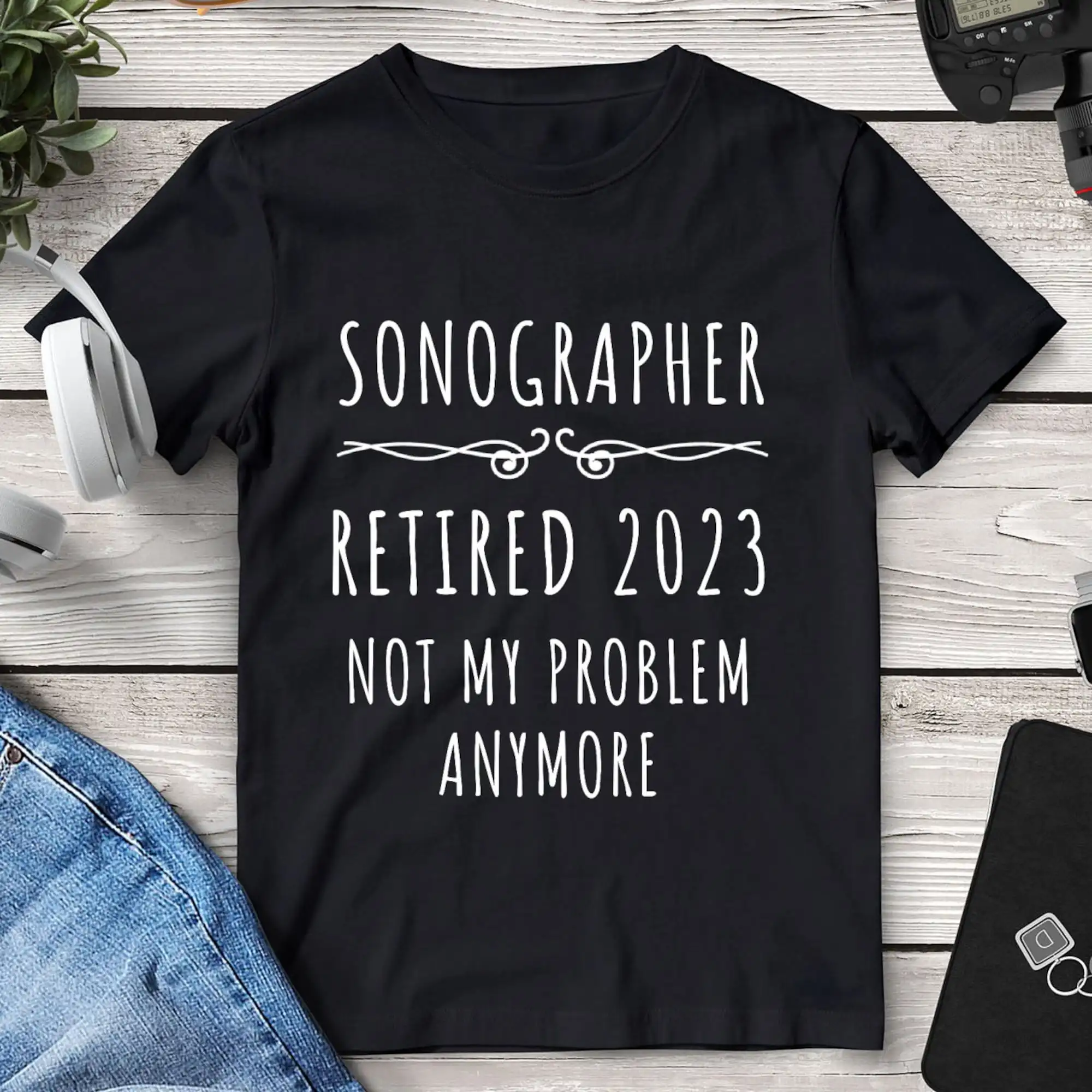 Больше не моя проблема футболка сонографа УЗИ техник на пенсию для коллег до 30