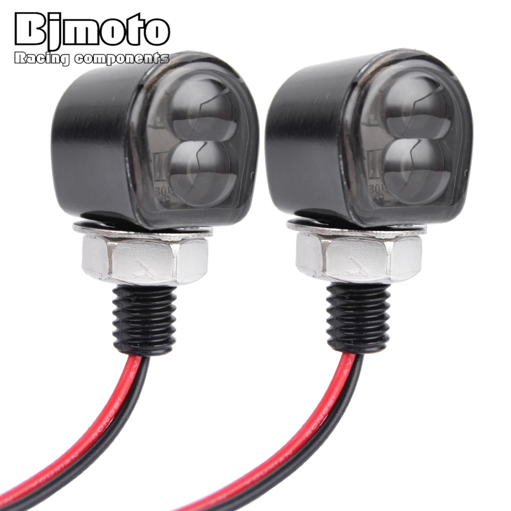 

Мини светодиодные указатели поворота для мотоцикла, 8 мм, 12 В, указатели поворота, фонари, фонарь с желтым светом, мигающий сигнал, для кафе, Racer, Bobber