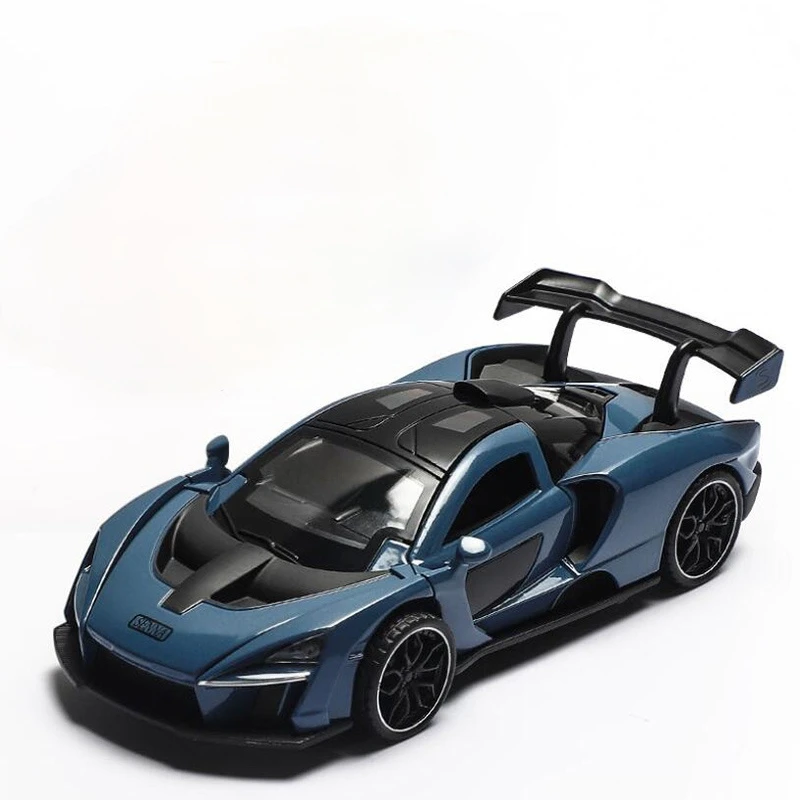 

1:32 McLaren Senna Alloy Sports Car Metal Car Model Sound And Light Pull Back Toy Car Model Toy Car Gift A288