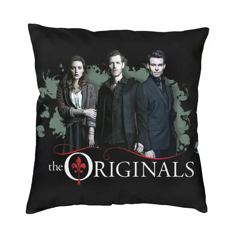 

The Originals Klaus Hayley And Elijah Cushion Cover Sofa Living Room The Vampire Diaries TV Show Square Throw Pillow Case