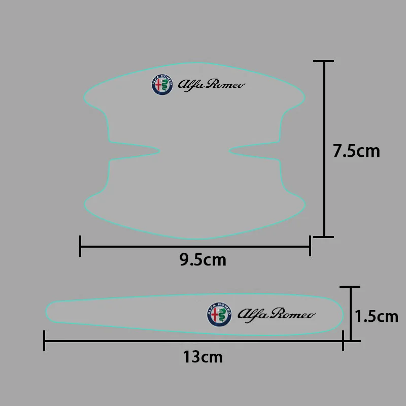 Защитные наклейки на дверную ручку пленка от царапин для Brera Spider Giulietta 155 159 Mito Giulia