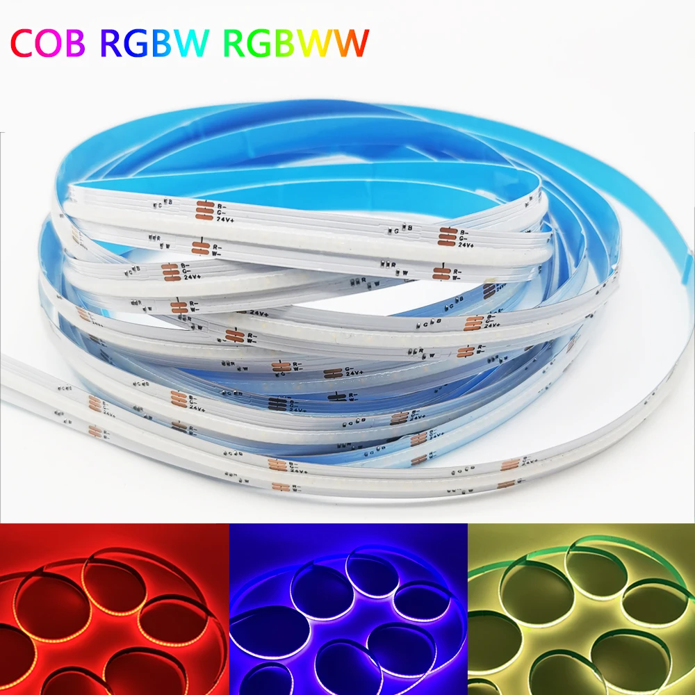 Светодиодная лента RGBW RGBWW, 1-10 м, 24 В постоянного тока, 5 контактов, гибкая лента высокой плотности с монолитным блоком светодиодов, 560 светодиодов/м, RA90, линейная, с регулируемой яркостью, декор для комнаты