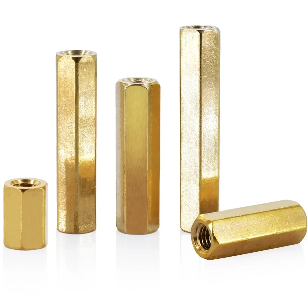60 шт. M2 шпилька латунная шестигранная прокладка столб с шестигранной резьбой