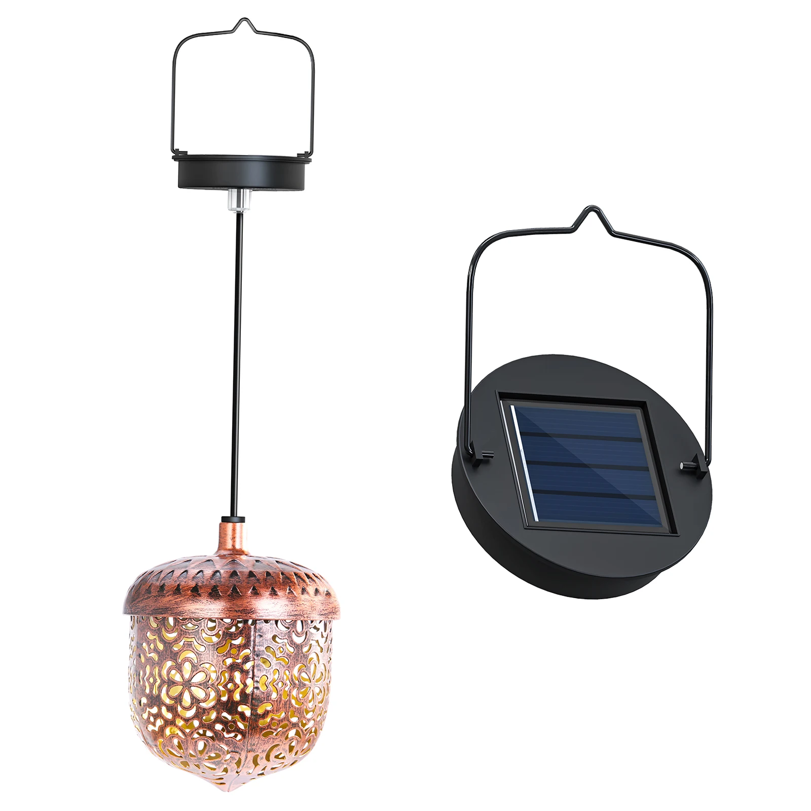 

Solar LED Hanging Light Retro Lantern Twinkle Lamp LED Solar Light Outdoor Garden Hanging Flashing Lamp Decoration Sunlight