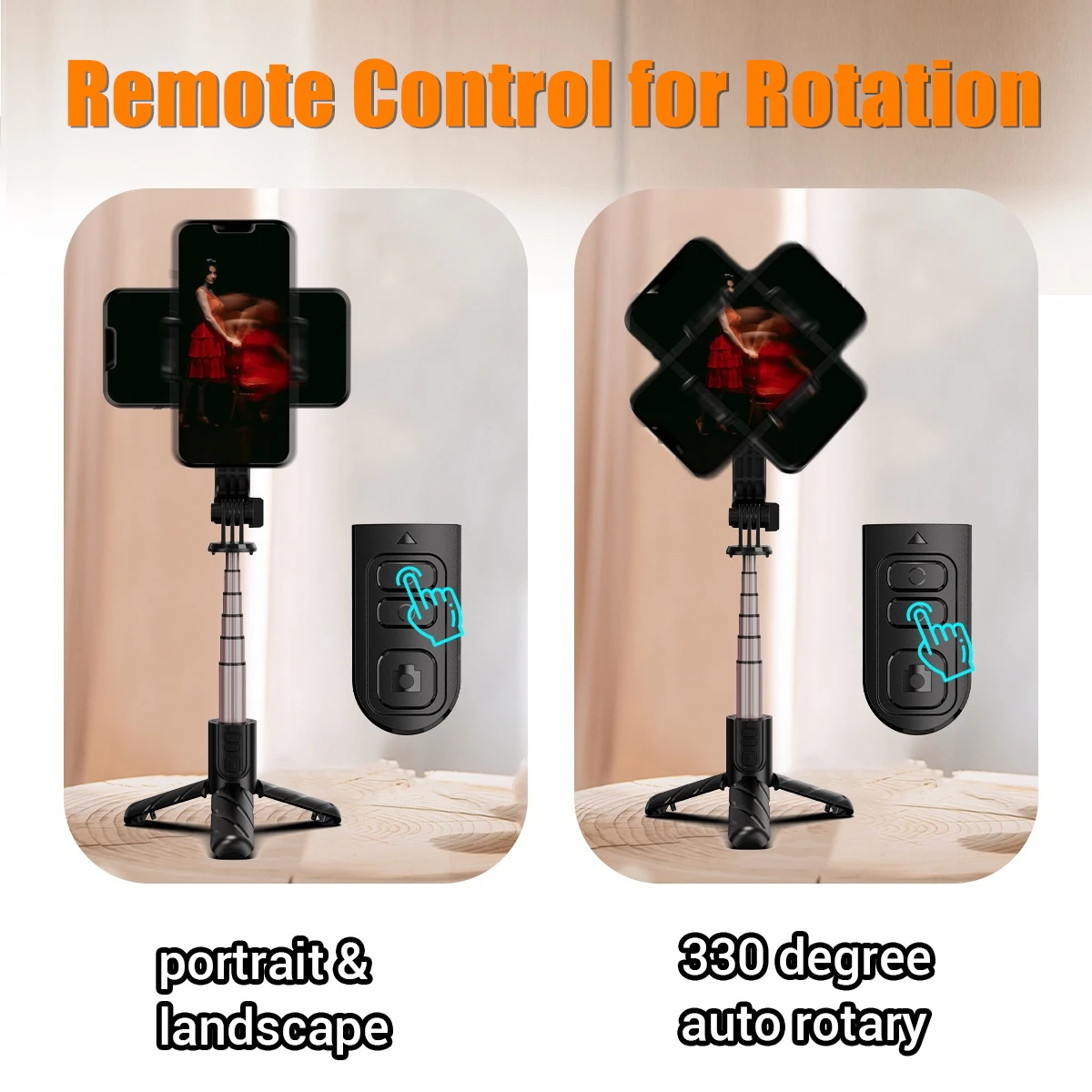 Стабилизатор шарнирный 1-осевой для мобильного смартфона беспроводной Штатив