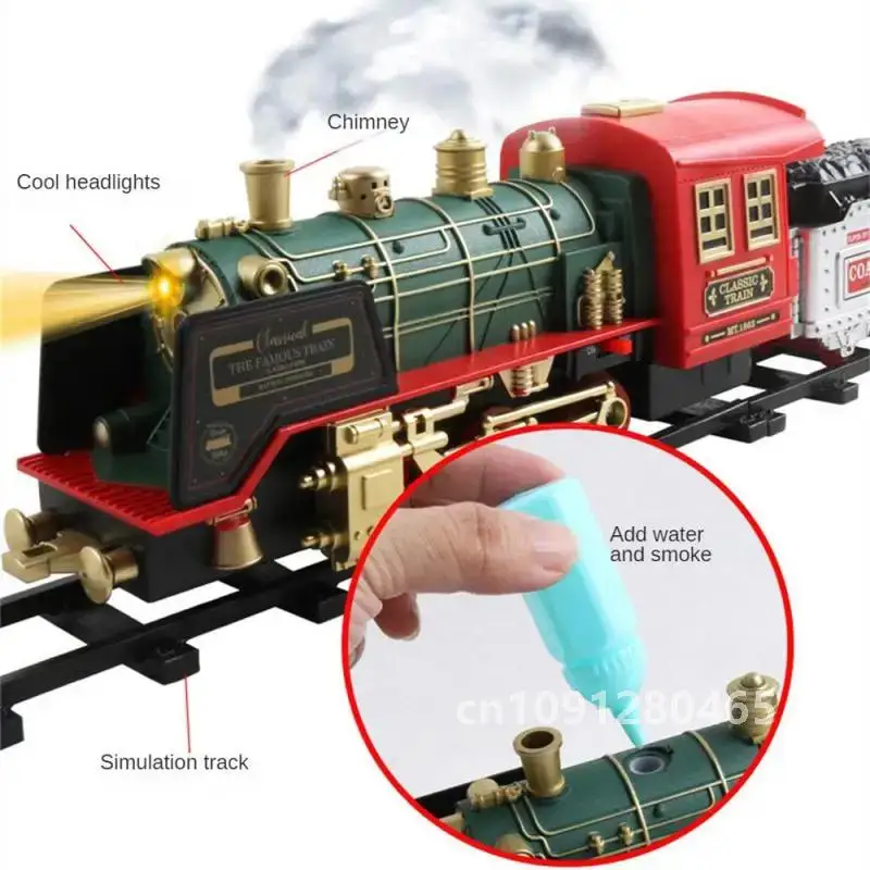 Электрический рождественский поезд набор игрушек детский электрический трек