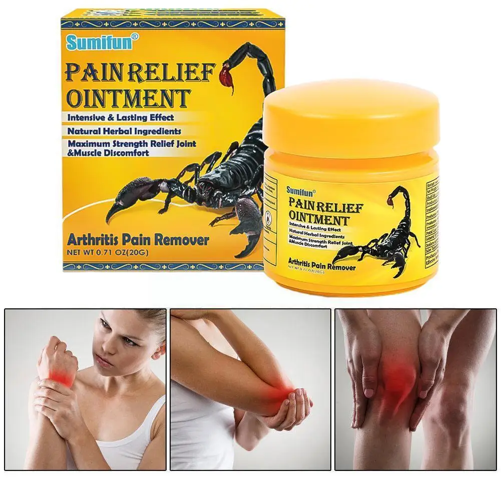 

20g Ointment Scorpion Pain Relief Ointment For Rheumatism, Low Back Pain, Sprains,bruises, Cramps, And Relieves Muscle Fati R0p5