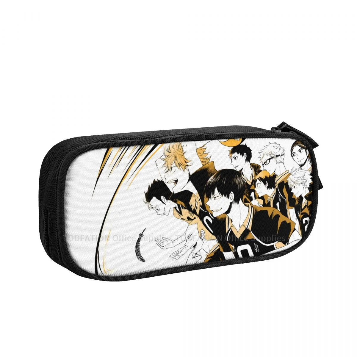 

Go Go Go Pencase Haikyuu Anime Pencil Bag Girls Boys School Storage Supplies Large Capacity Double Zipper