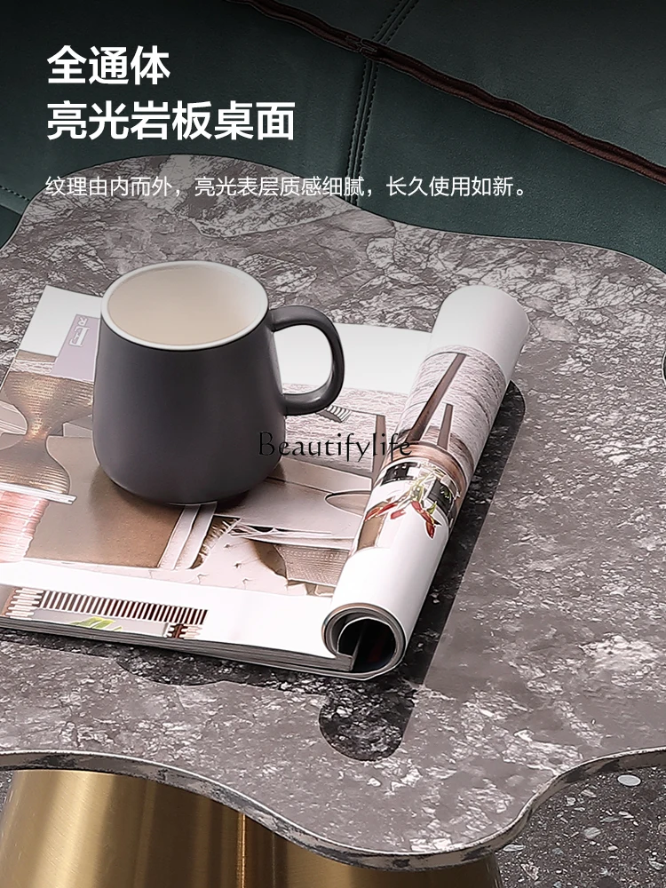 Роскошный яркий каменный тарелка чайный столик современный простой в стиле