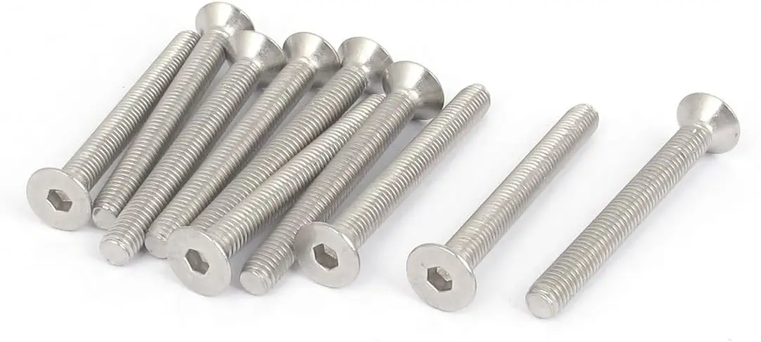 

M5 x 45mm Metric Hex Socket Countersunk Flat Head Screw Bolts 10PCS