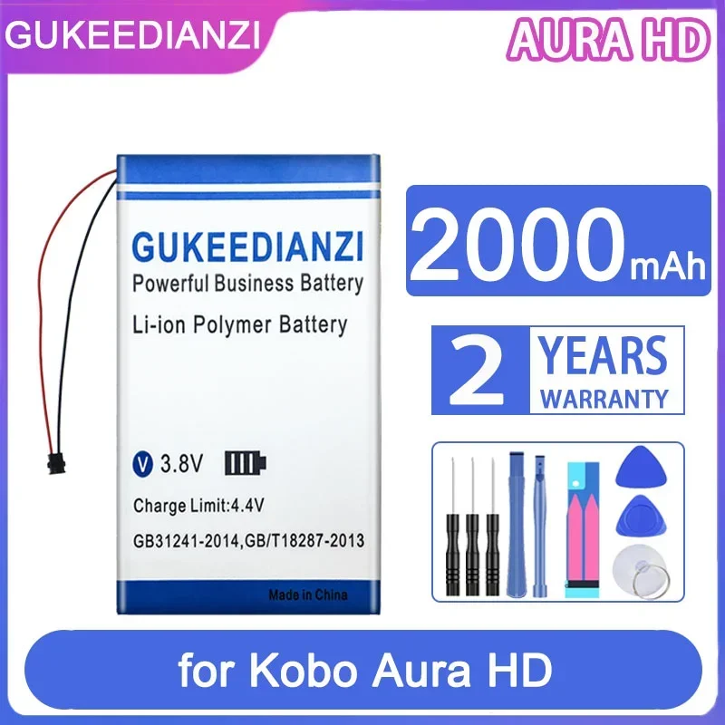 Сменный аккумулятор GUKEEDIANZI 1400 мА/ч 2000 для Kobo Aura HD One N204-KBO-B n905B
