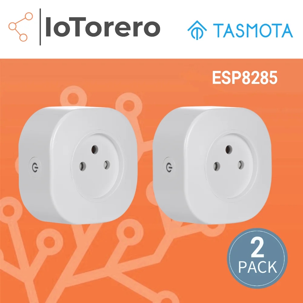 Фото IoTorero 2 упаковки Tasmota MQTT ESP8285 Израильский штекер наблюдения за потреблением 16 А работает с домашним помощником №1