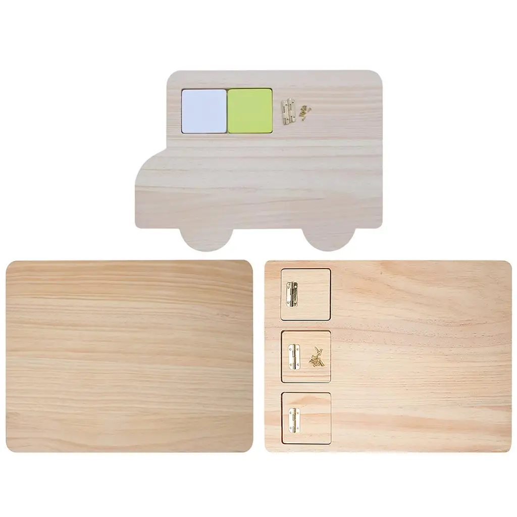 

Montessori Busy Board Plate Toy Pretend for Busy Board Material Parts Age 3+