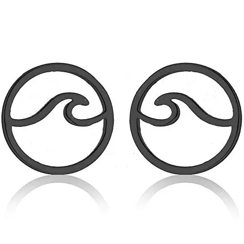 Женские серьги-гвоздики из нержавеющей стали классические серебряные круглые