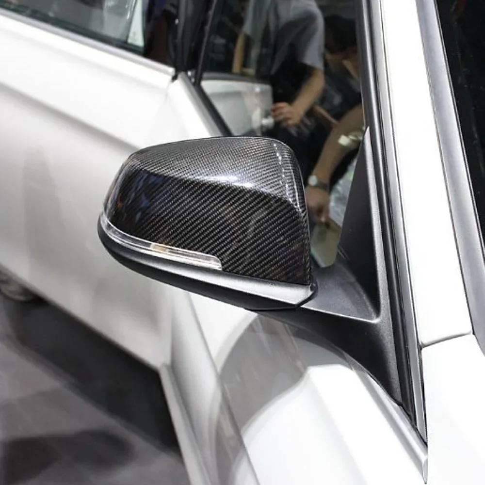 Карбоновые крышки зеркал заднего вида на дверь автомобиля колпачки для BMW 1 2 3 4