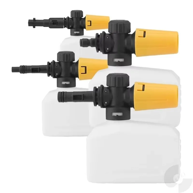 Фото Tiy для Karcher, автомойка высокого давления, мойка K1 K2 K3 K4 K5 K6 K7, водяной пистолет, сопло-генератор, 400 мл, квадратная наконечник для снежной пены №3